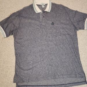 Izod Gray Polo Shirt with White Accents
